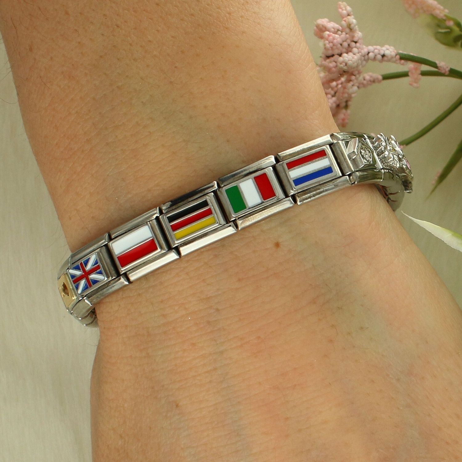 Link NOMINATION Classic Composable Flaga Niemiec  Stal, Srebro 925, Emalia  33020714.jpg